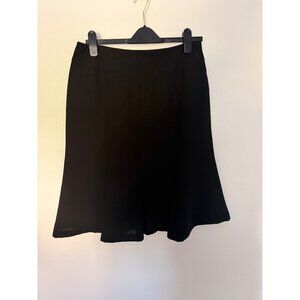 Jones Wear Essentials Black Fit and  Flare Skirt Seam Design Womans 6